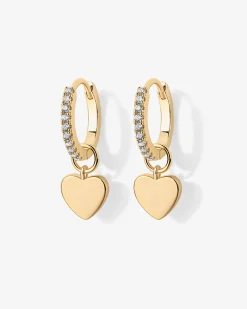 PAVOI Charms|Huggies-Mix and Match Huggie and Heart Charm Set
