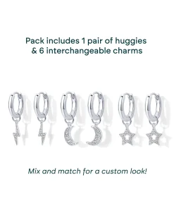 PAVOI Charms|Huggies-Mix and Match Huggie and Celestial Charm Set