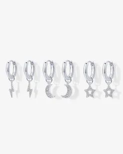 PAVOI Charms|Huggies-Mix and Match Huggie and Celestial Charm Set