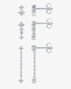 PAVOI Dangle & Threader|Studs-Mix and Match Stud and Dangle 3 Pack