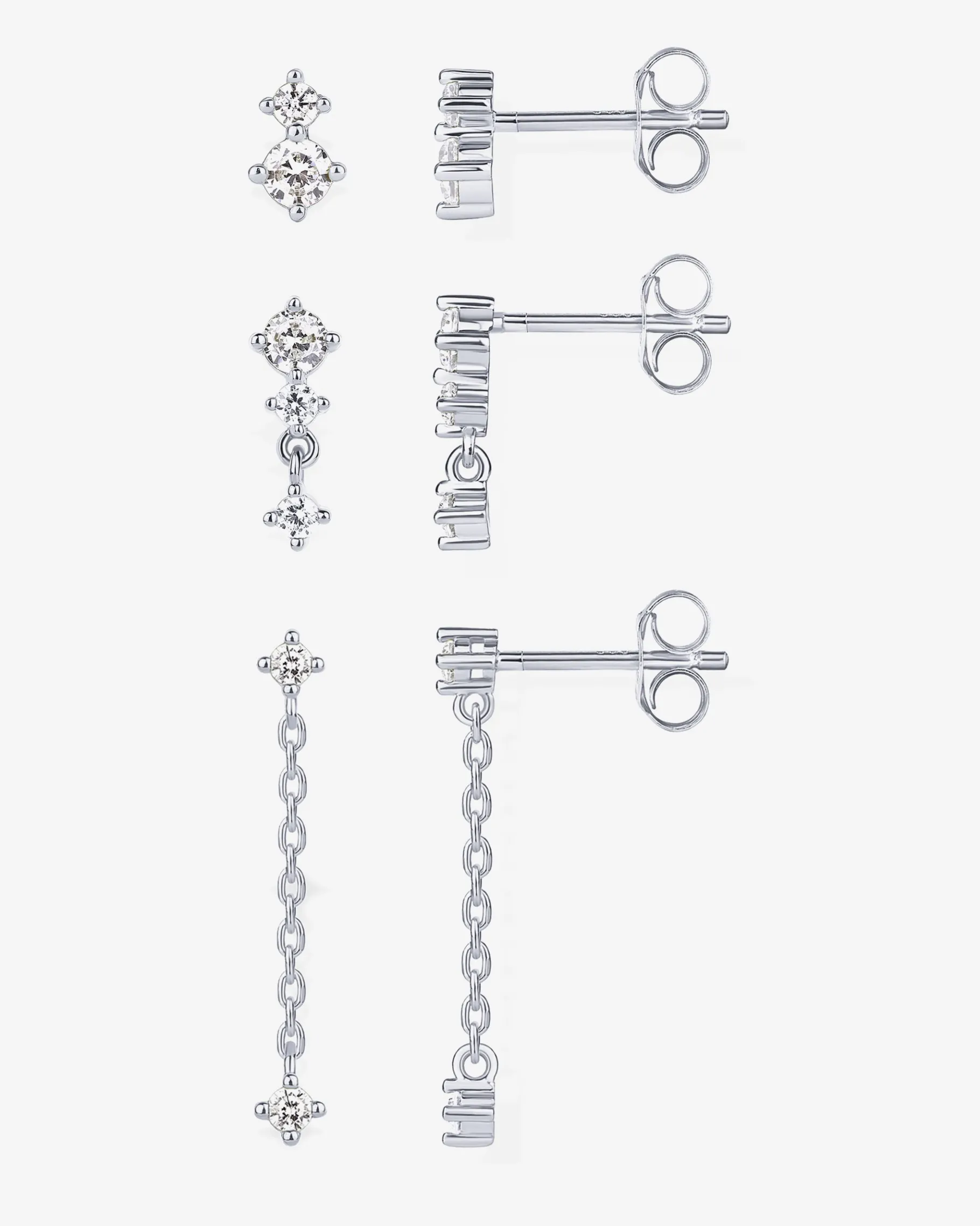 PAVOI Dangle & Threader|Studs-Mix and Match Stud and Dangle 3 Pack
