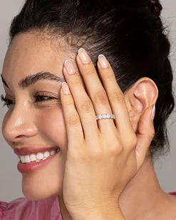 PAVOI Stackable|Eternity-4mm Round Eternity Band