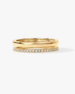 PAVOI Stackable|Eternity-Monica Dual Ring