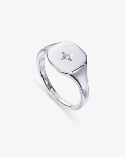 PAVOI Stackable-North Star Signet Ring