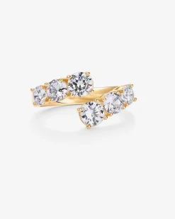 PAVOI Stackable-Nut Crossover Chunky Ring