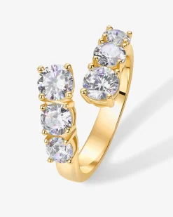 PAVOI Stackable-Nut Crossover Chunky Ring