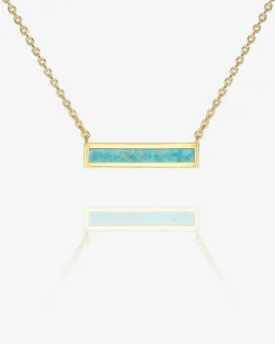 PAVOI Pendants-Opal Bar Necklace