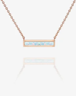 PAVOI Pendants-Opal Bar Necklace