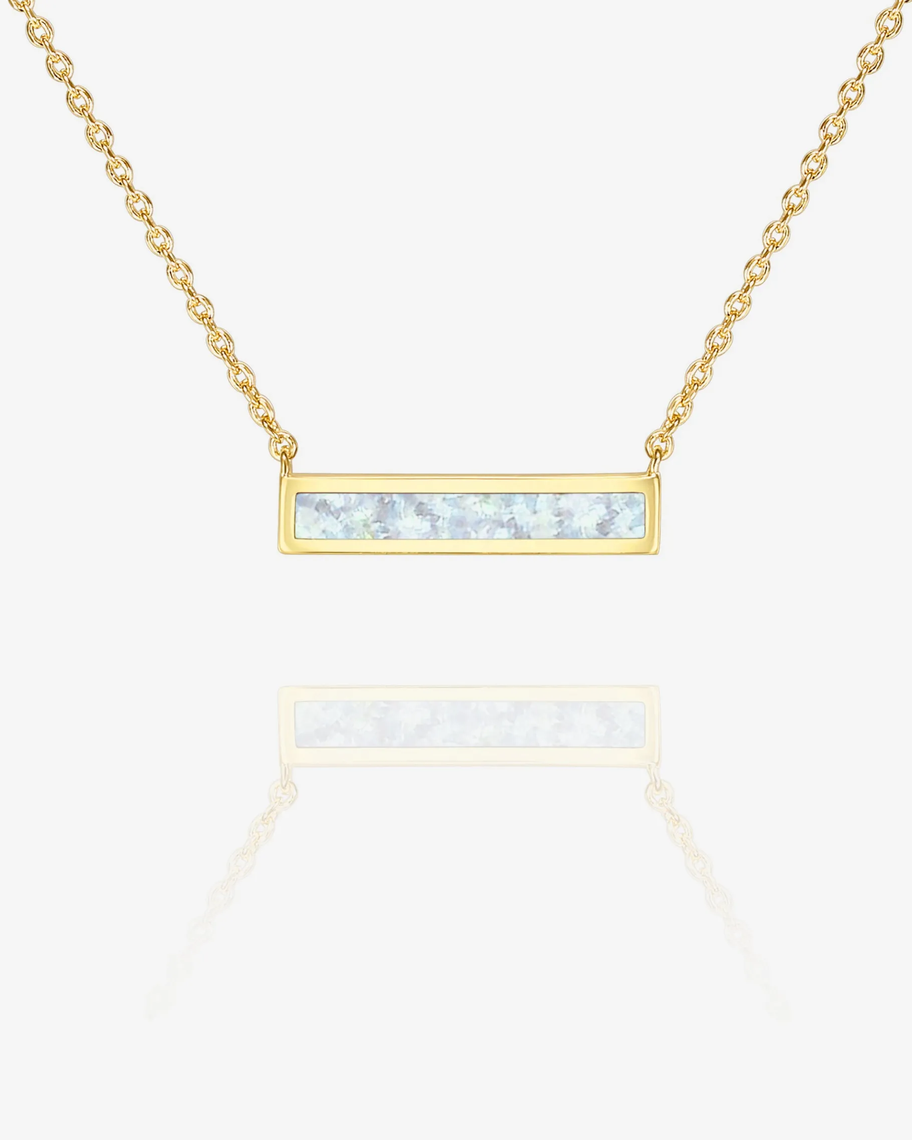 PAVOI Pendants-Opal Bar Necklace