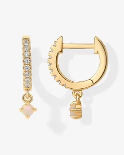 PAVOI Dangle & Threader|Huggies-Opal Drop Huggies