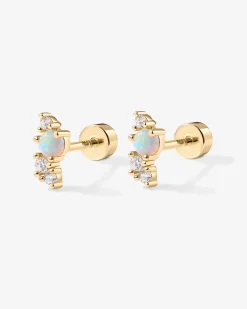 PAVOI Flat Backs|Studs-Opal Screw Back Studs