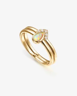 PAVOI Stackable-Opal Stacking Ring