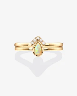 PAVOI Stackable-Opal Stacking Ring