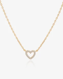 PAVOI Pendants-Open Heart Necklace