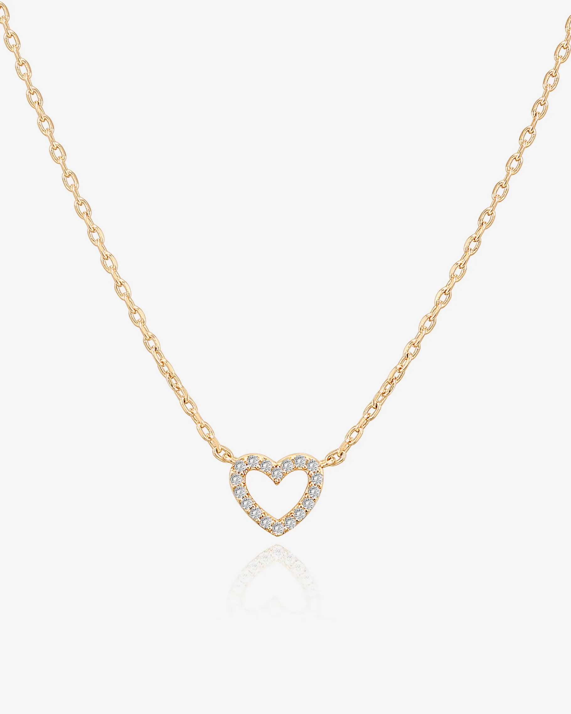 PAVOI Pendants-Open Heart Necklace