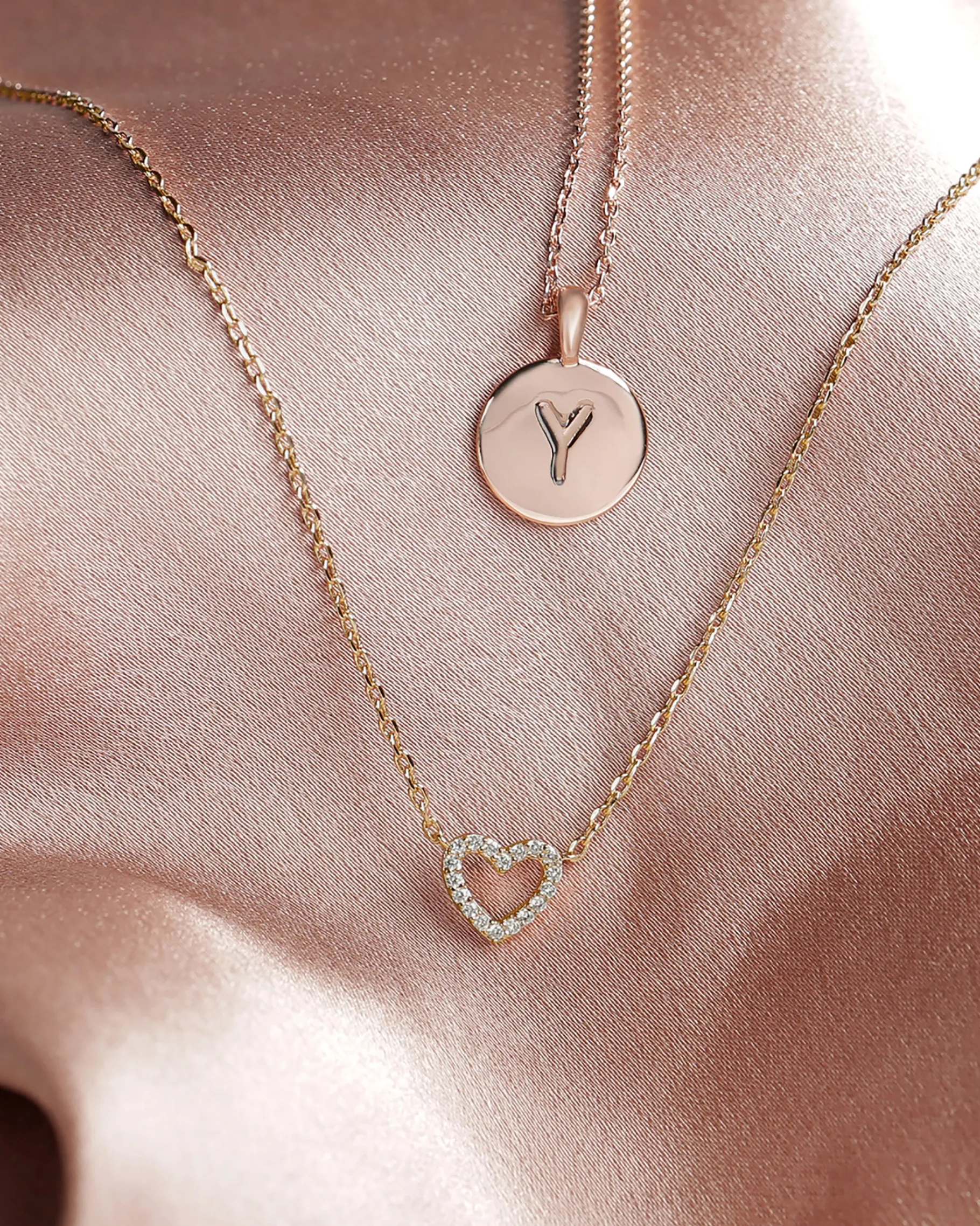 PAVOI Pendants-Open Heart Necklace