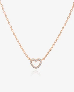 PAVOI Pendants-Open Heart Necklace