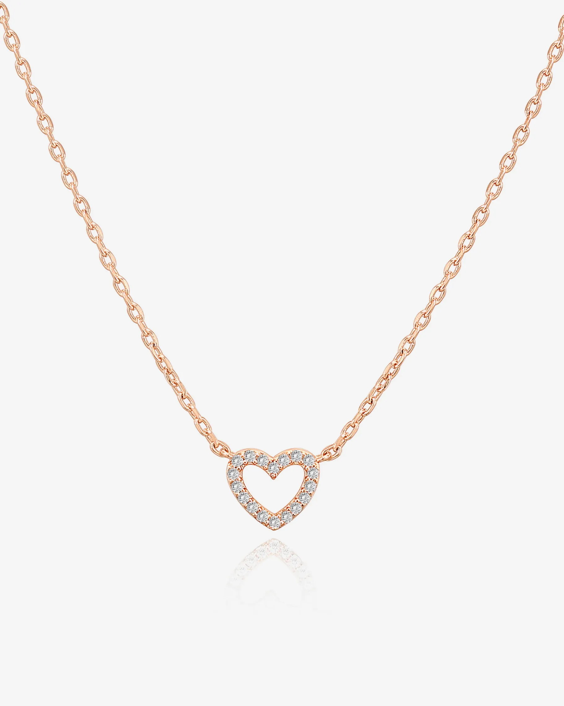 PAVOI Pendants-Open Heart Necklace