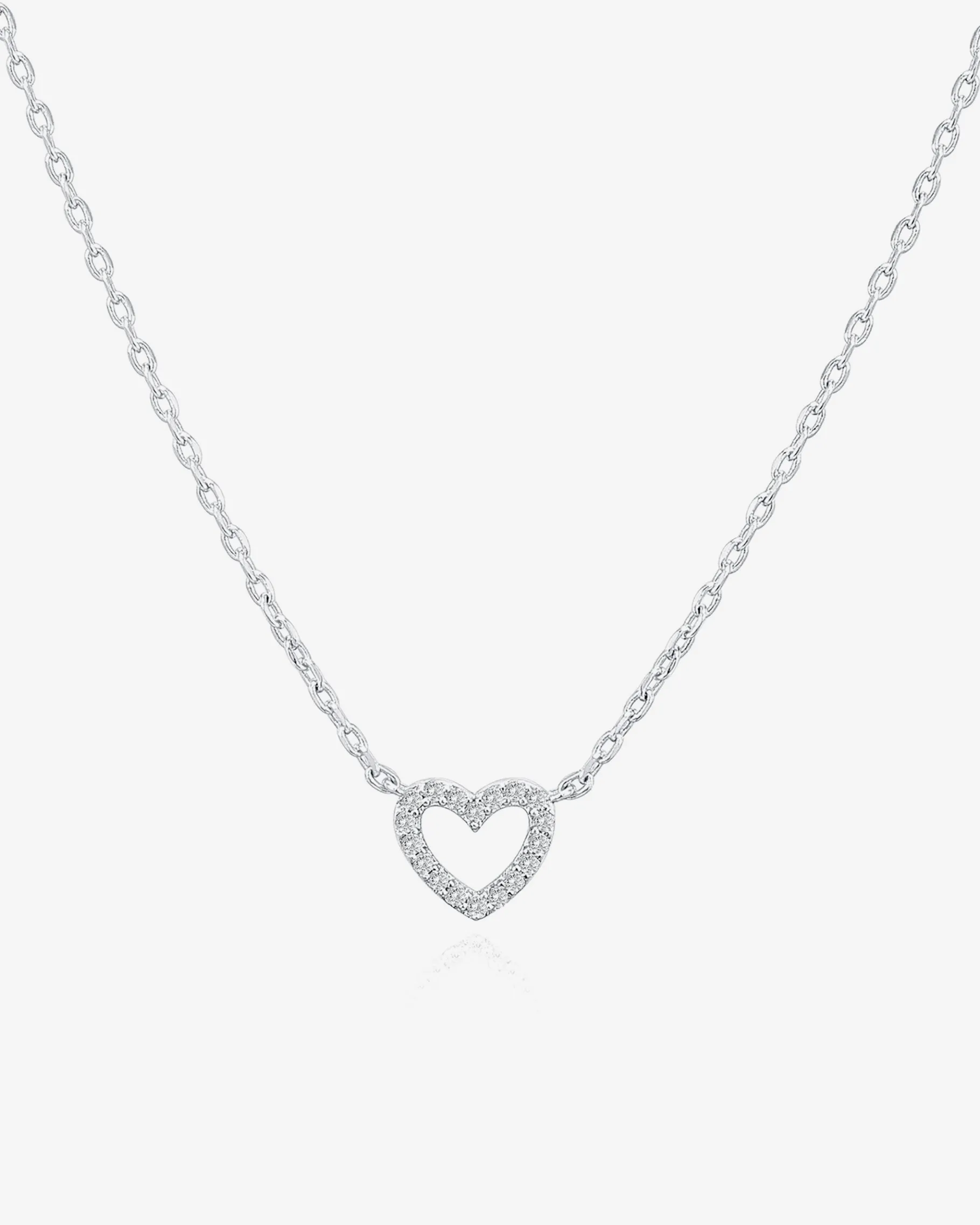PAVOI Pendants-Open Heart Necklace