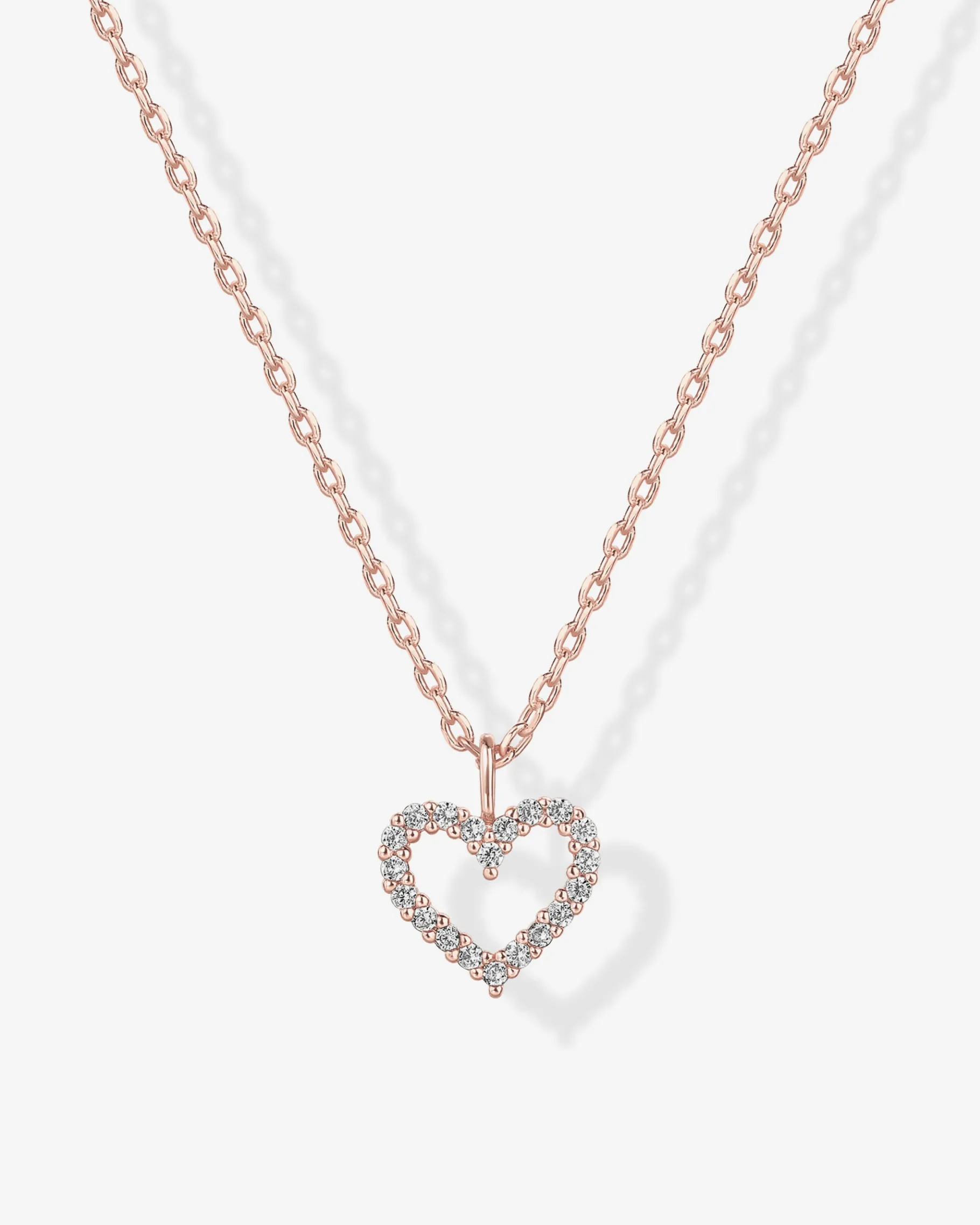 PAVOI Pendants-Open Heart Necklace