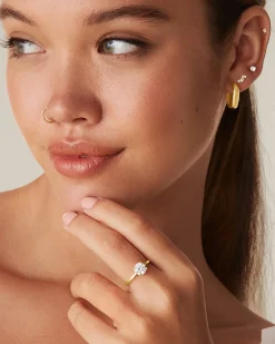 PAVOI Vermeil Rings-Open Your Heart Engagement Ring