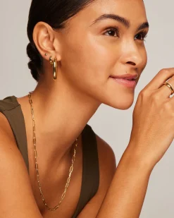 PAVOI Hoops-Oval Chunky Hoops