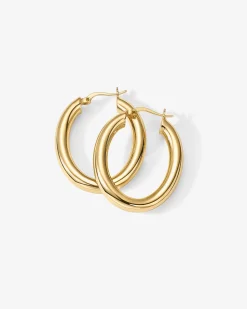 PAVOI Hoops-Oval Chunky Hoops
