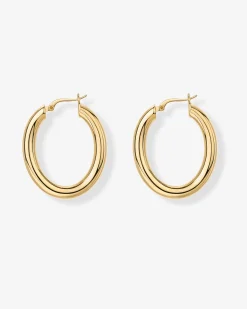 PAVOI Hoops-Oval Chunky Hoops