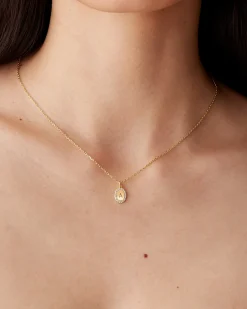 PAVOI Pendants-Oval Cubic Zirconia Pendant Necklace