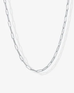 PAVOI Chains-Paperclip Chain Necklace