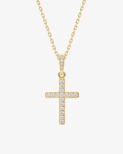 PAVOI Pendants-Pavé Cross Necklace