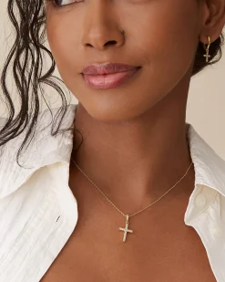 PAVOI Pendants-Pavé Cross Necklace