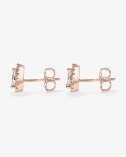 PAVOI Studs-Pear Halo Studs