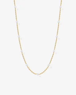 PAVOI Chains-Pearl Station Chain Necklace