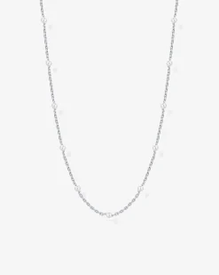 PAVOI Chains-Pearl Station Chain Necklace