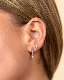 PAVOI Flat Backs|Studs-Pearl u0026 Crystal Stud Screw Back Earrings