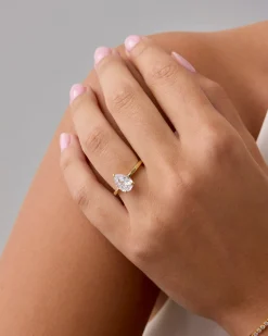 PAVOI Engagement-Perfect Pear Ring