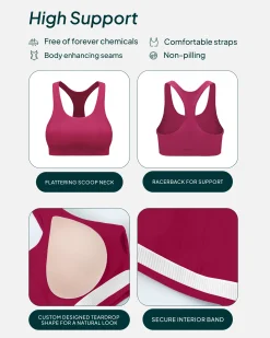 PAVOI High Support Bras|Bras-Performance High-Support Racerback Sports Bra