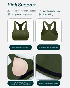 PAVOI High Support Bras|Bras-Performance High-Support Racerback Sports Bra