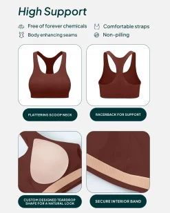 PAVOI High Support Bras|Bras-Performance High-Support Racerback Sports Bra