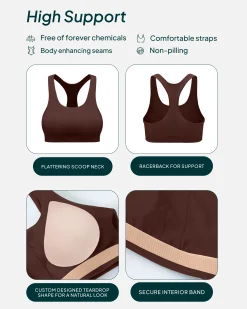 PAVOI High Support Bras|Bras-Performance High-Support Racerback Sports Bra