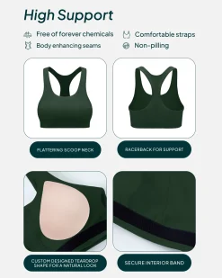 PAVOI High Support Bras|Bras-Performance High-Support Racerback Sports Bra
