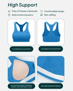 PAVOI High Support Bras|Bras-Performance High-Support Racerback Sports Bra