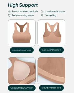PAVOI High Support Bras|Bras-Performance High-Support Racerback Sports Bra