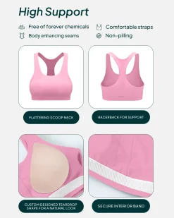 PAVOI High Support Bras|Bras-Performance High-Support Racerback Sports Bra