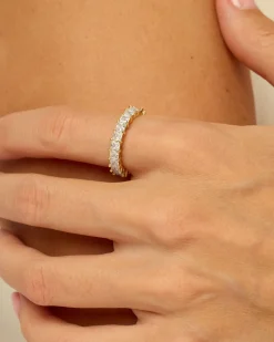 PAVOI Stackable|Eternity-Princess Cut Eternity Band