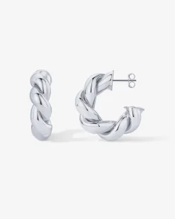 PAVOI Statement|Hoops-Puffy Twisted Hoop Earrings