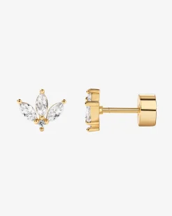 PAVOI Flat Backs|Studs-Rebirth Lotus Screwbacks