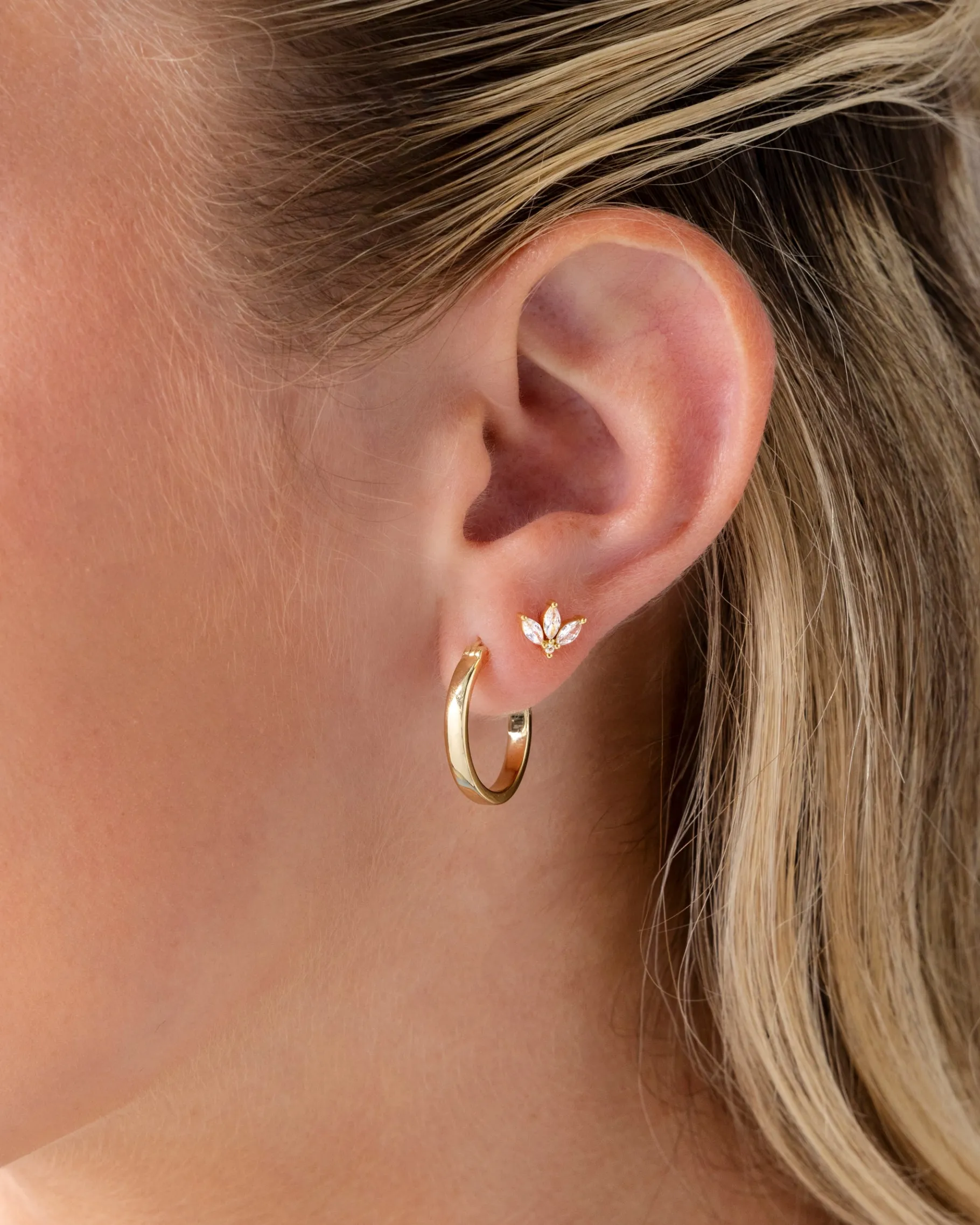 PAVOI Flat Backs|Studs-Rebirth Lotus Screwbacks