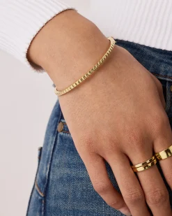 PAVOI Bangles-Ribbed Cuff Bangle